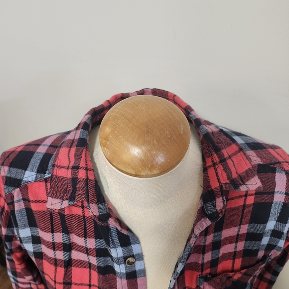 TNA ARITZIA | Plaid Button Down Shirt XXS - Picture 7 of 7